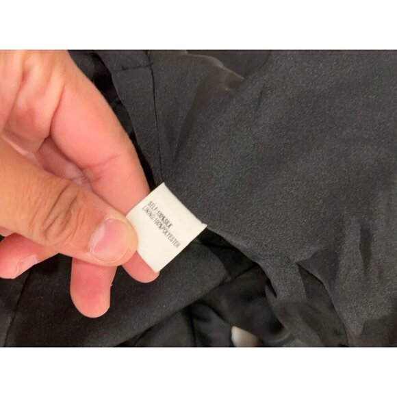 VTG Kay Unger Black One-Shoulder Pleated Cocktail Mini Dress Women size 10 - Picture 7 of 8